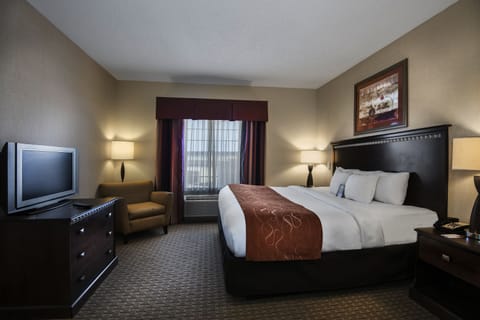 1 King Suite | Premium bedding, in-room safe, desk, blackout drapes