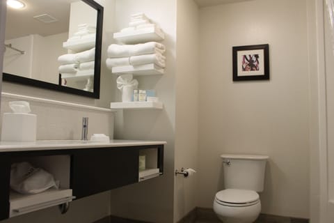 Room, 2 Queen Beds | Bathroom | Free toiletries, hair dryer, towels