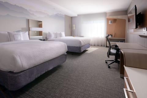 Room, 2 Queen Beds | Premium bedding, desk, iron/ironing board, free WiFi