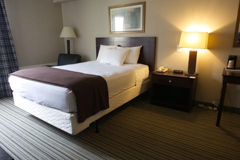 Room, 1 Queen Bed, Accessible, Non Smoking (Mobility,Tub w/Grab Bars) | Pillowtop beds, in-room safe, desk, blackout drapes