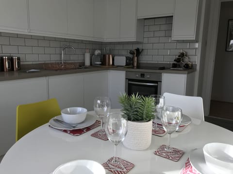 Penthouse, 2 Bedrooms, Balcony, City View | Private kitchen | Fridge, microwave, oven, stovetop