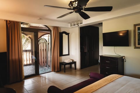 Junior Suite, 1 King Bed with Sofa bed, Terrace, Lake View | Minibar, in-room safe, desk, iron/ironing board