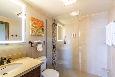 One Bedroom Premium 2 Double | Bathroom | Eco-friendly toiletries, hair dryer, towels, shampoo