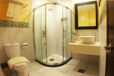 Superior Room | Bathroom | Shower, free toiletries, hair dryer, towels