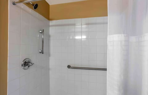 Studio, 1 Queen Bed, Accessible, Non Smoking | Bathroom | Combined shower/tub, free toiletries, towels