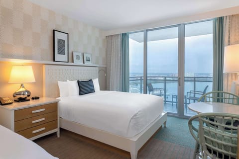 Deluxe Room, 2 Queen Beds, View (Intercostal View) | Hypo-allergenic bedding, pillowtop beds, in-room safe, desk