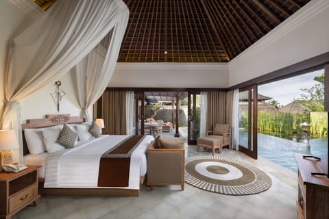 Villa, 2 Bedrooms (Lagoon Infinity Pool) | Premium bedding, pillowtop beds, minibar, in-room safe