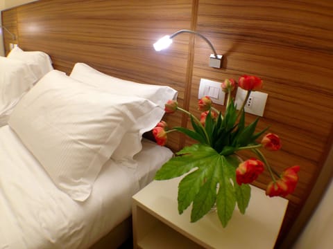 Premium bedding, minibar, desk, laptop workspace