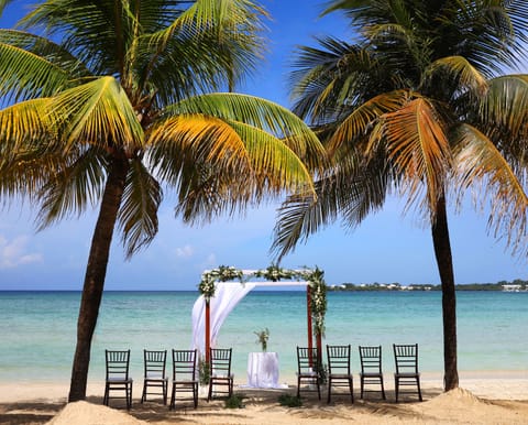 Outdoor wedding area