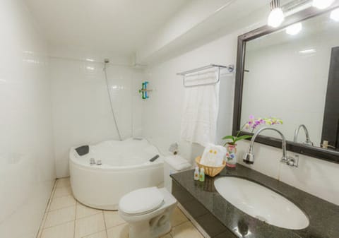 Deluxe Suite | Bathroom | Shower, free toiletries, hair dryer, slippers
