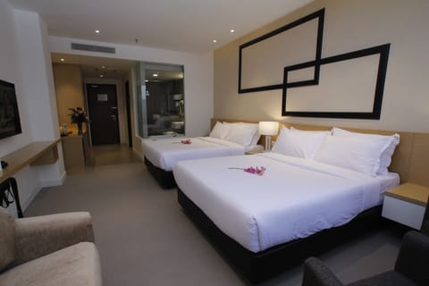 Family Quadruple Room, 2 Queen Beds | View from room