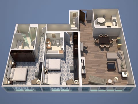 Apartment, 2 Bedrooms | Floor plan