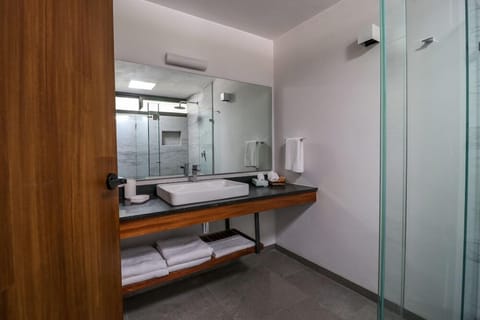 Design Suite (Master) | Bathroom | Shower, free toiletries, towels