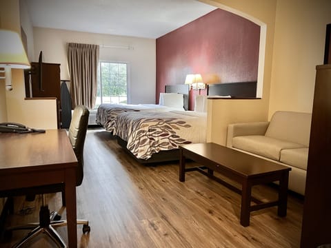 Suite, 2 Queen Beds, Non Smoking | Premium bedding, desk, blackout drapes, soundproofing