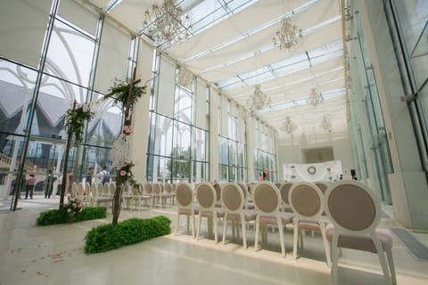 Outdoor wedding area