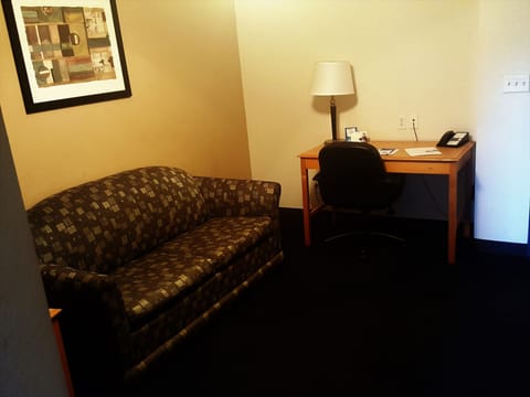 Studio Suite, 1 King Bed, Non Smoking | Living area | 40-inch flat-screen TV with cable channels, TV