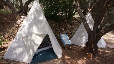 Tent, Shared Bathroom | Bed sheets