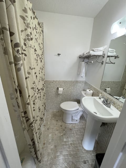 Comfort Room, 1 King Bed | Bathroom | Free toiletries, hair dryer, towels