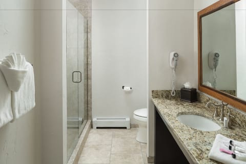 Villa, 2 Bedrooms, Patio, Lower Floor | Bathroom | Free toiletries, hair dryer, towels, soap