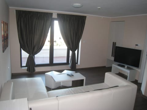 Basic Apartment, Sea View | Living area | TV