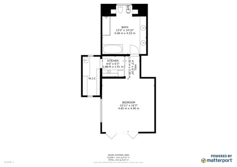 Exclusive Penthouse, 1 King Bed | Floor plan