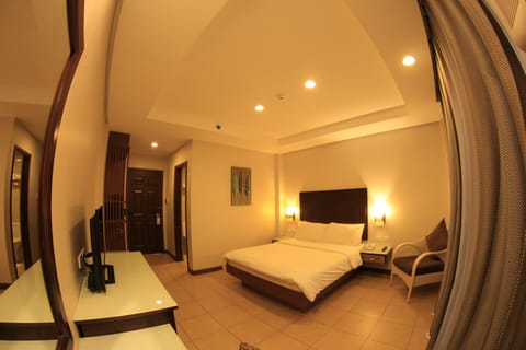 Superior Double Room, 1 Queen Bed, Non Smoking, Pool View | In-room safe, desk, blackout drapes, soundproofing