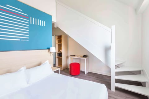 Family Duplex, 1 Queen Bed, Non Smoking | In-room safe, desk, soundproofing, iron/ironing board