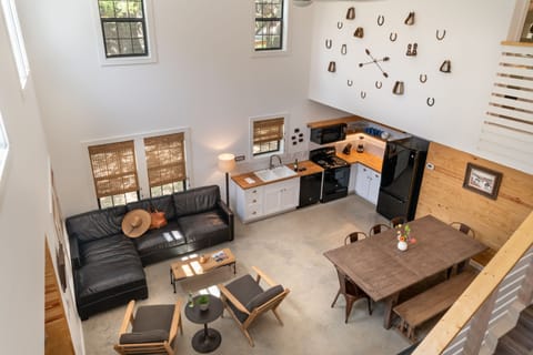 Cantina Lofts | Living area | 50-inch TV with cable channels