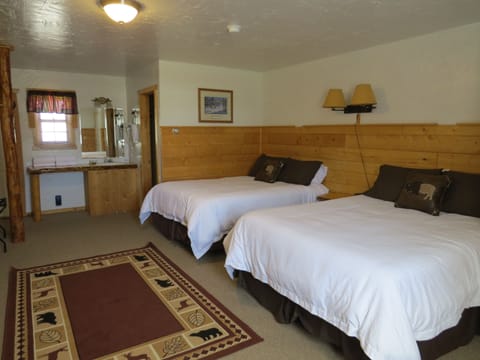 Comfort Room, 2 Queen Beds (Room 19, top floor) | Premium bedding, iron/ironing board, travel crib, free WiFi
