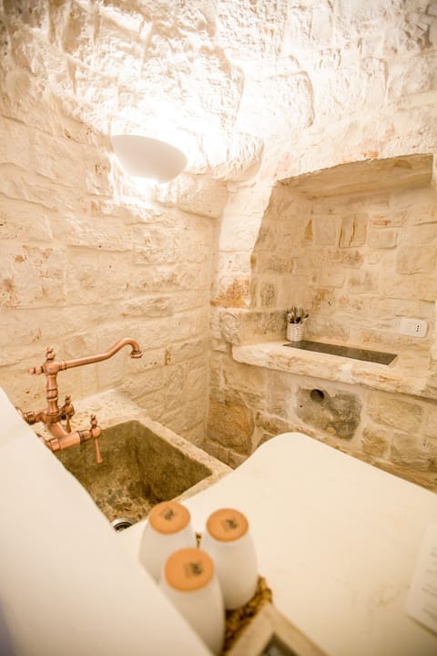 Romantic Suite, Jetted Tub (Trullo Astore) | Private kitchen | Fridge, electric kettle