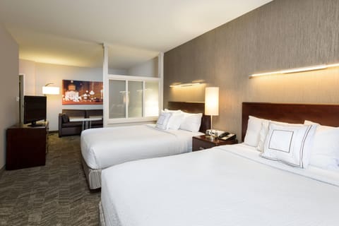 Suite, Multiple Beds | Premium bedding, pillowtop beds, desk, iron/ironing board