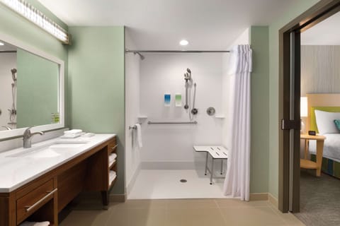 Suite, 2 Bedrooms (Roll In Shower) | Bathroom shower