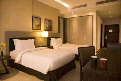 Classic Room, 2 Twin Beds, City View | Egyptian cotton sheets, down comforters, pillowtop beds, minibar