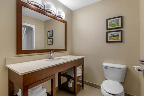 Suite, Non Smoking | Bathroom | Combined shower/tub, hair dryer, towels