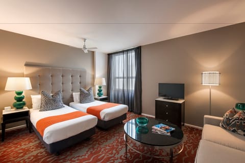 Deluxe Apartment, 2 Bedrooms | Premium bedding, in-room safe, desk, laptop workspace