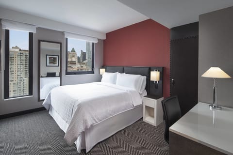 Deluxe Room, 1 King Bed, View | In-room safe, desk, soundproofing, iron/ironing board