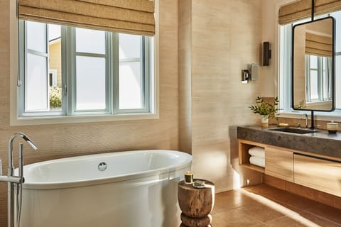 Suite (Orchard) | Bathroom | Designer toiletries, hair dryer, bathrobes, slippers