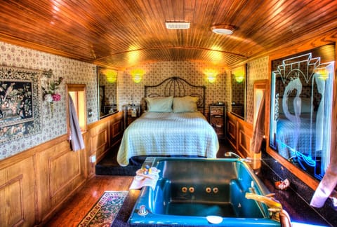 Signature Cabin, Private Bathroom (Mystery on the Orient Express) | 1 bedroom, hypo-allergenic bedding, individually decorated