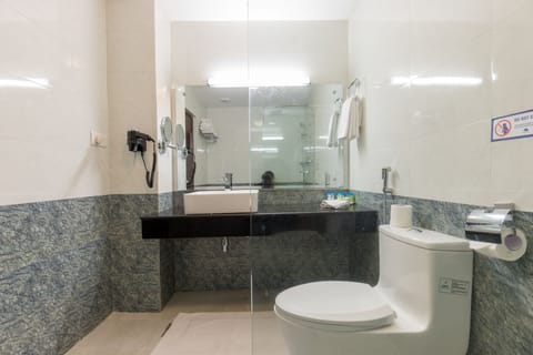 Deluxe Family/Triple Room | Bathroom | Shower, free toiletries, hair dryer, towels