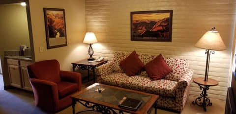 Villa, 1 Bedroom, Non Smoking | Living area | Flat-screen TV, fireplace