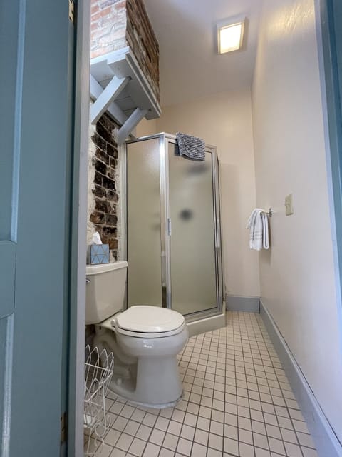 Conrad Bohn Room | Bathroom | Free toiletries, hair dryer, towels, soap