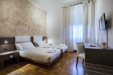 Double or Twin Room, Non Smoking, Private Bathroom (bagno esterno) | Premium bedding, down comforters, in-room safe, desk