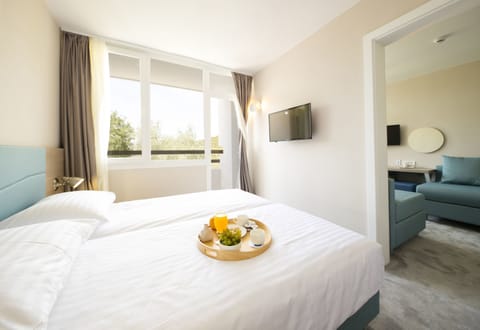 Family Room, Balcony | Hypo-allergenic bedding, minibar, iron/ironing board, free WiFi