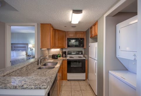 Oceanfront One Bedroom King Condo | Private kitchen | Coffee/tea maker