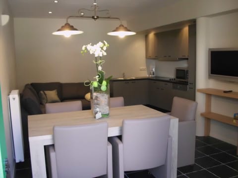 Family Apartment, 2 Bedrooms | Private kitchen | Mini-fridge, coffee/tea maker, electric kettle