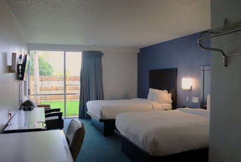 Room, 2 Queen Beds, Non Smoking | Blackout drapes, iron/ironing board, free WiFi, bed sheets