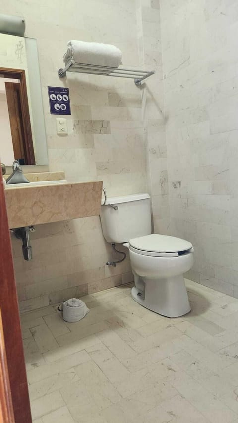 Double Room, 2 Double Beds | Bathroom | Shower, towels