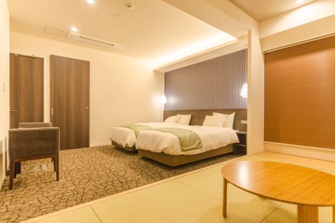 Japanese Western Style Room with Extra futon, Non Smoking | In-room safe, iron/ironing board, free WiFi, bed sheets