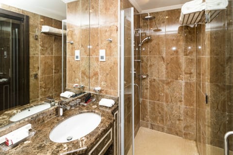 Presidential Suite with One King Bed | Bathroom shower