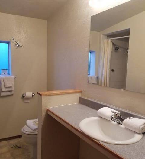 Standard Room, 1 Queen Bed | Bathroom | Free toiletries, towels